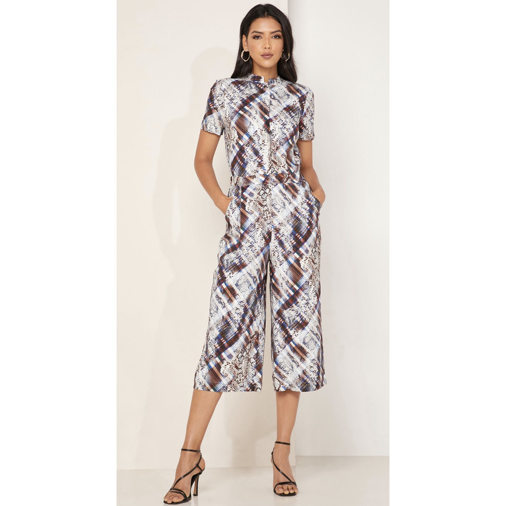 Ted Baker Balay Wide Leg Printed Jumpsuit